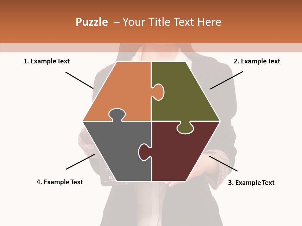 Young Frame Brunette PowerPoint Template