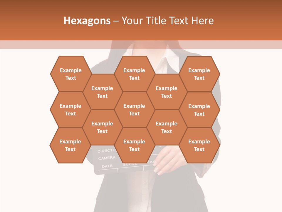 Young Frame Brunette PowerPoint Template