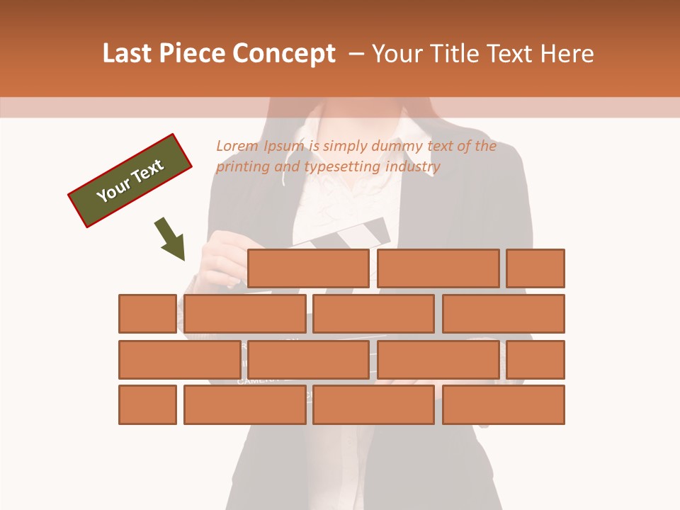 Young Frame Brunette PowerPoint Template