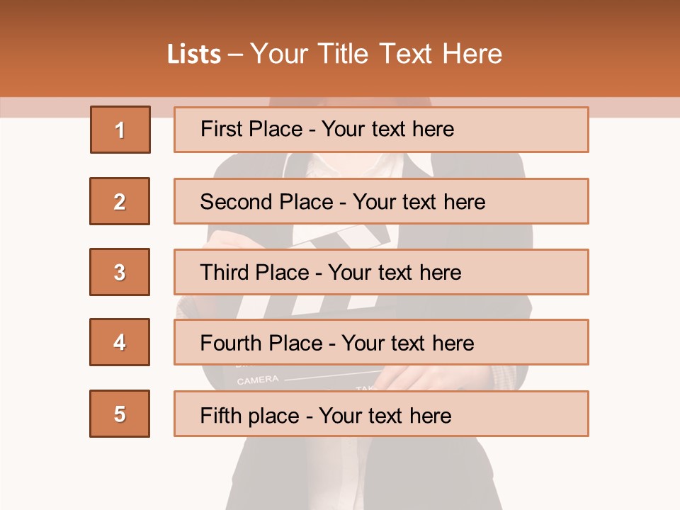 Young Frame Brunette PowerPoint Template