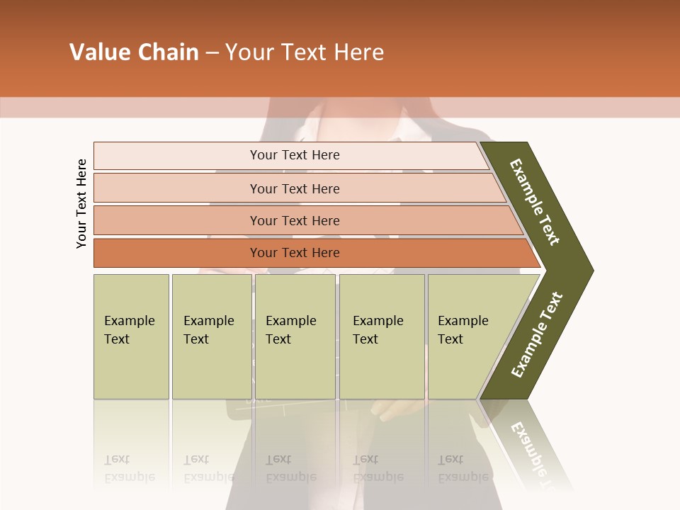 Young Frame Brunette PowerPoint Template