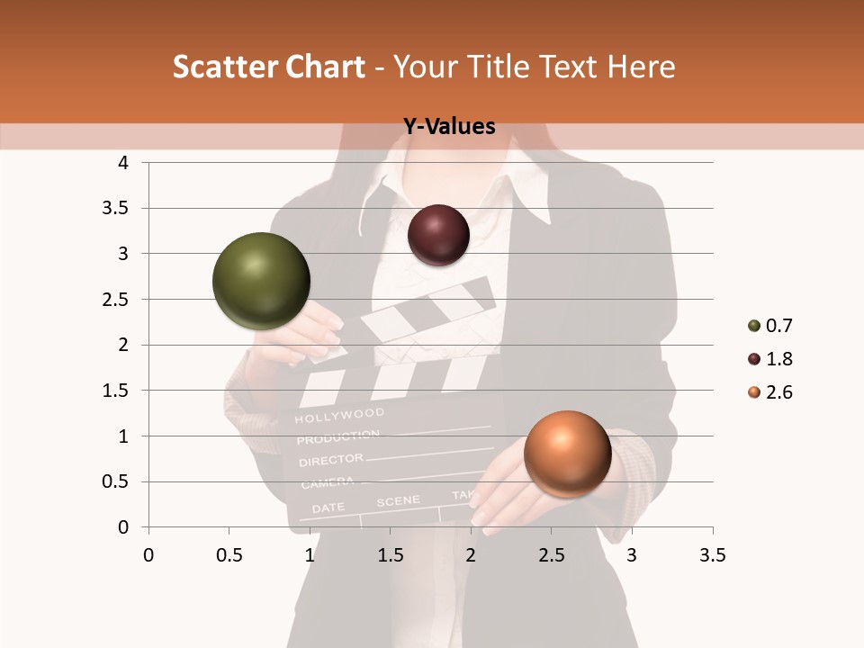 Young Frame Brunette PowerPoint Template