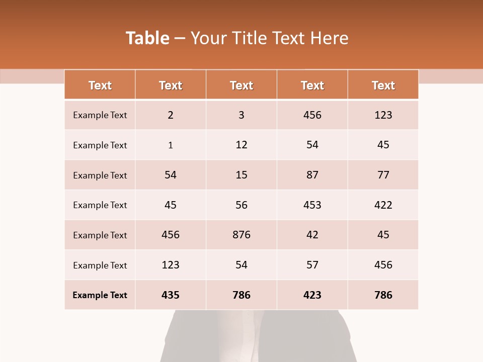 Young Frame Brunette PowerPoint Template