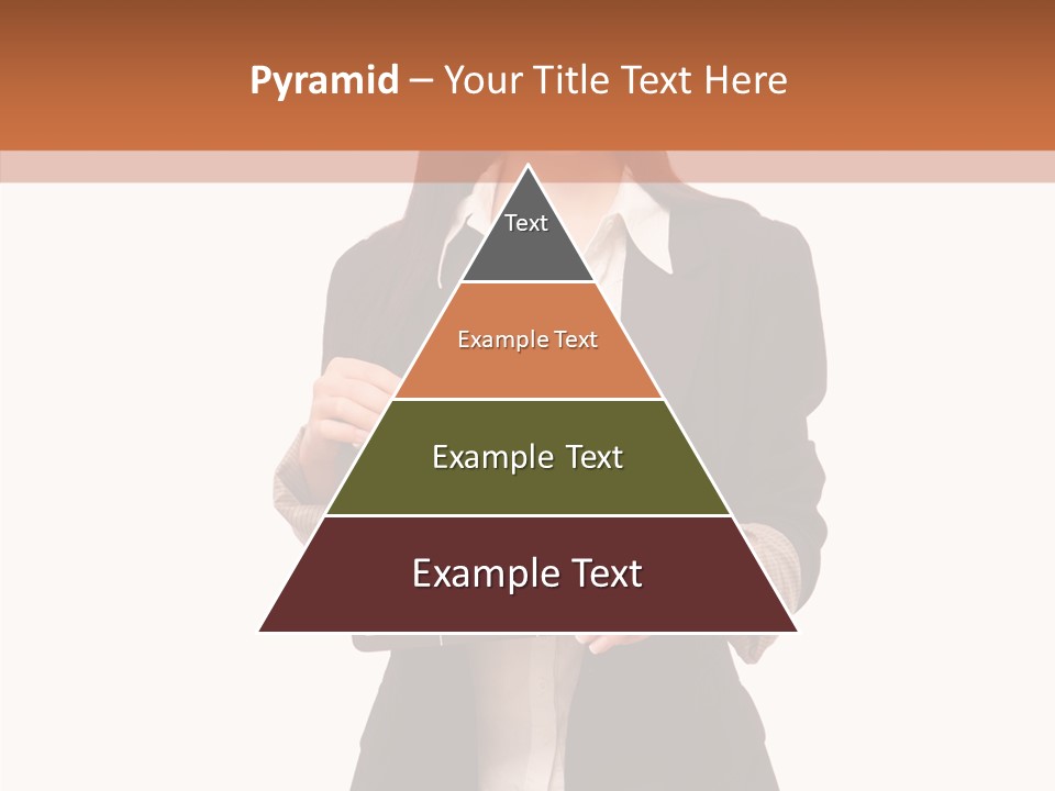 Young Frame Brunette PowerPoint Template