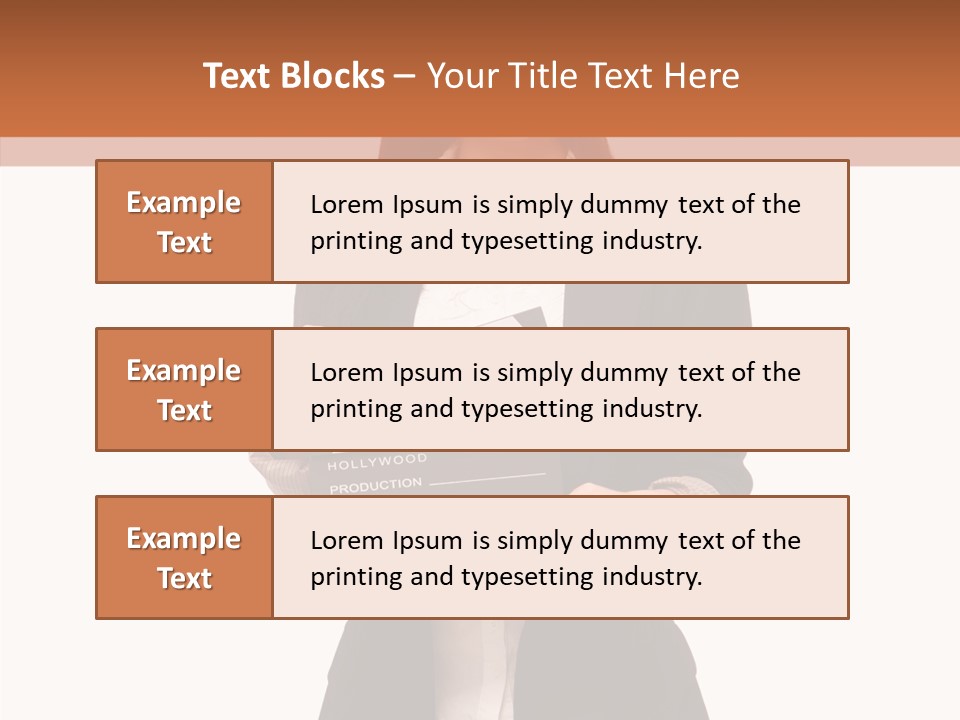 Young Frame Brunette PowerPoint Template