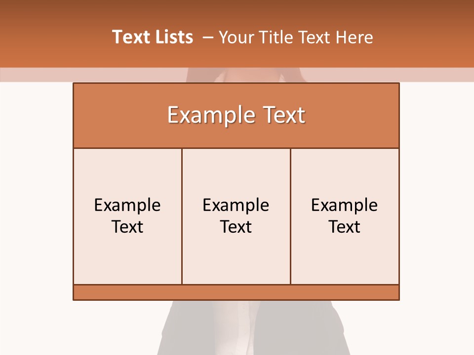 Young Frame Brunette PowerPoint Template