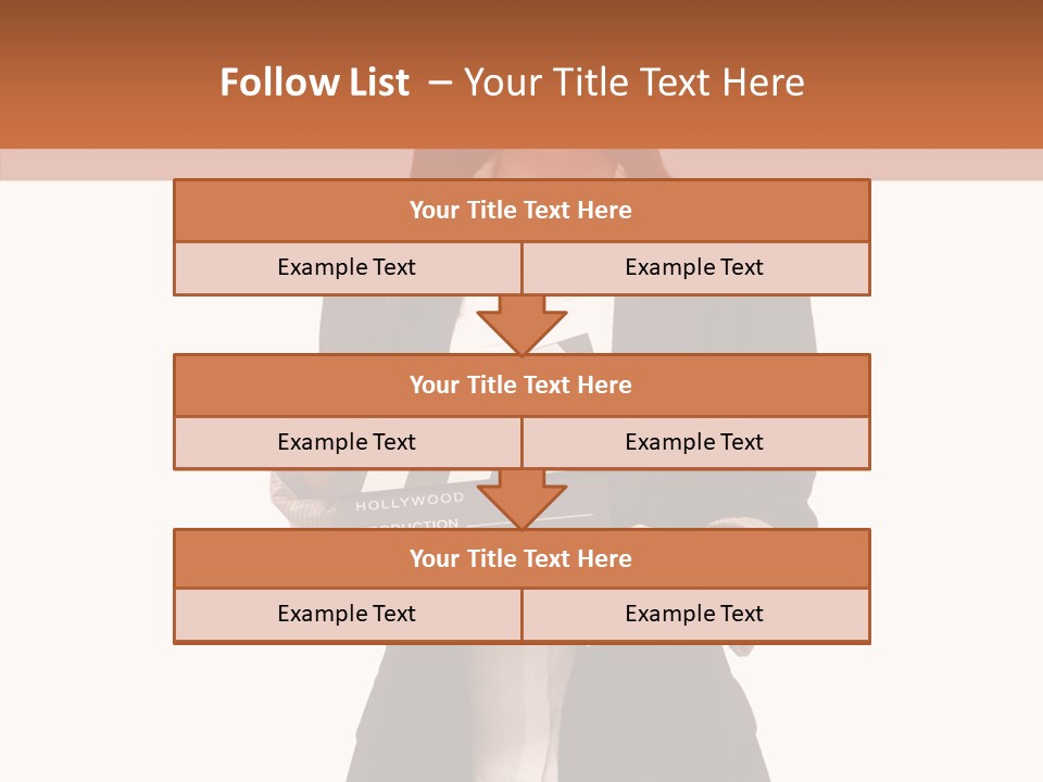 Young Frame Brunette PowerPoint Template