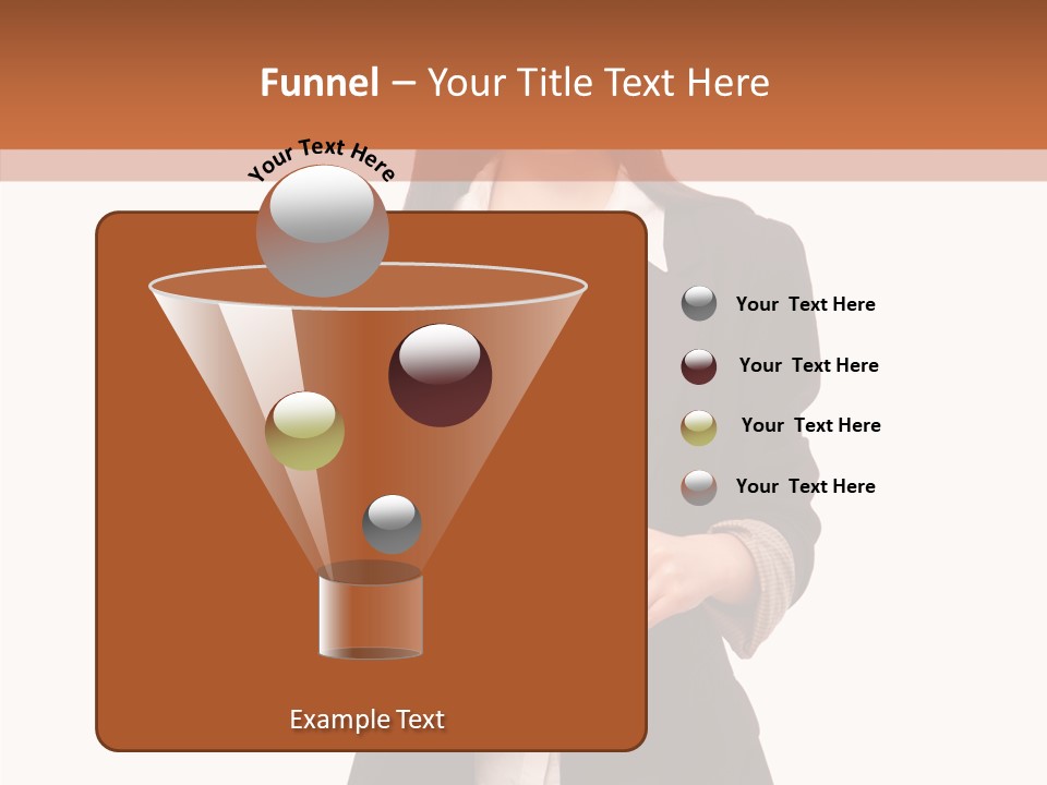 Young Frame Brunette PowerPoint Template