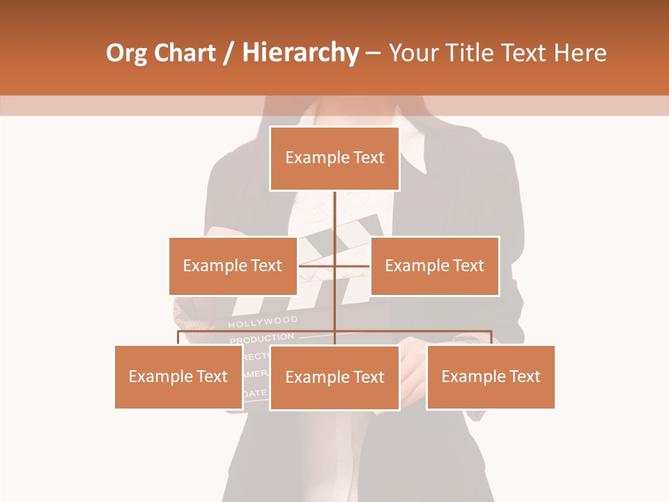 Young Frame Brunette PowerPoint Template