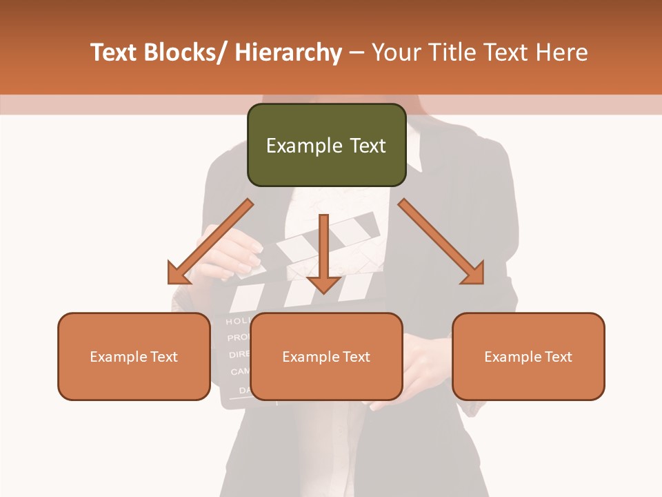 Young Frame Brunette PowerPoint Template