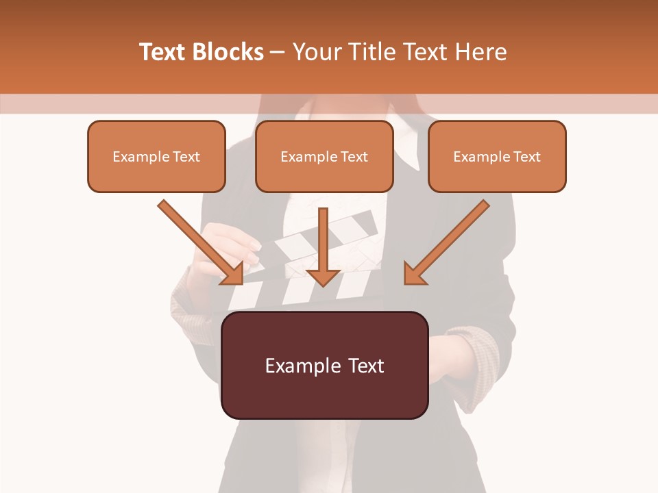 Young Frame Brunette PowerPoint Template