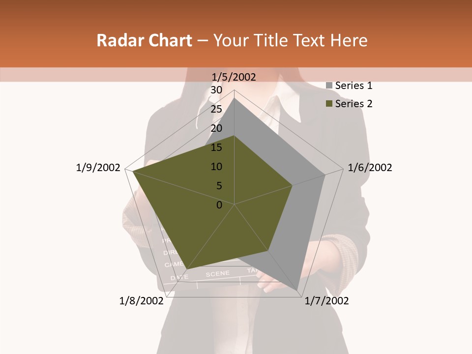 Young Frame Brunette PowerPoint Template