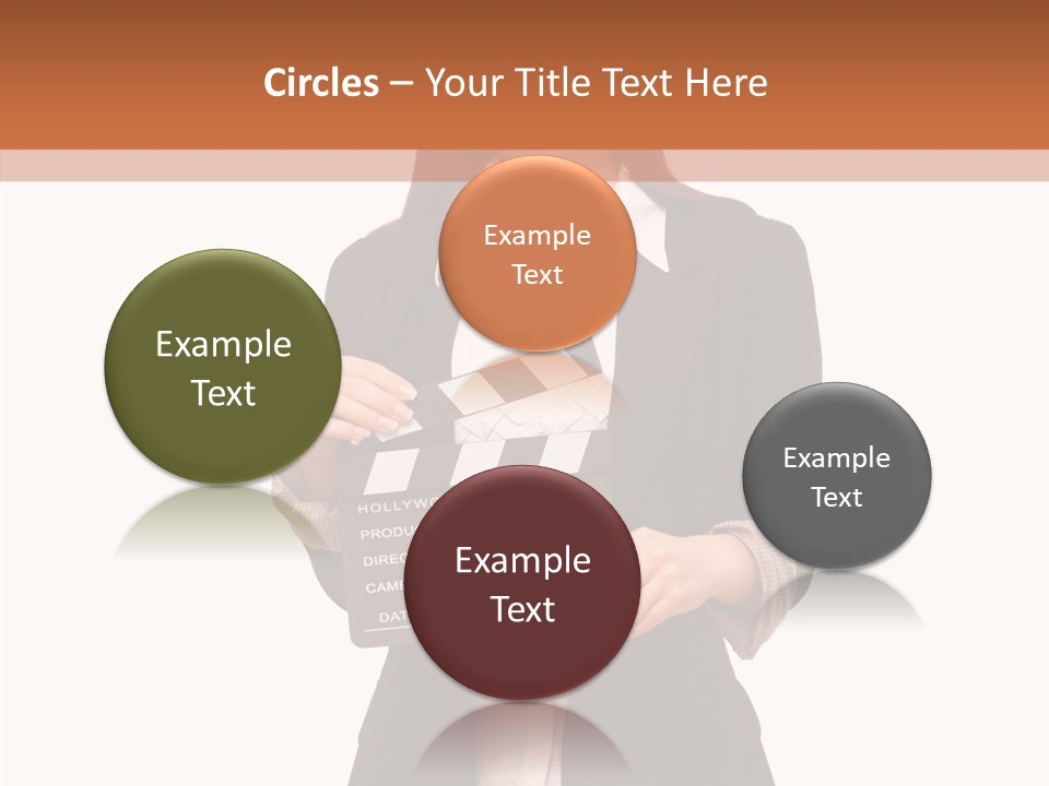 Young Frame Brunette PowerPoint Template