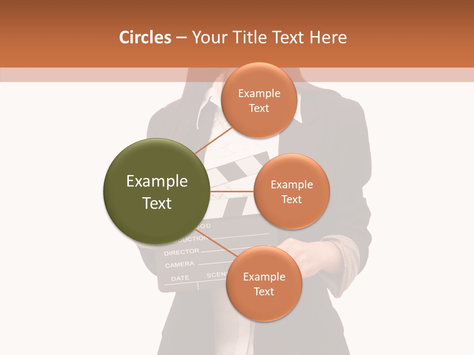 Young Frame Brunette PowerPoint Template