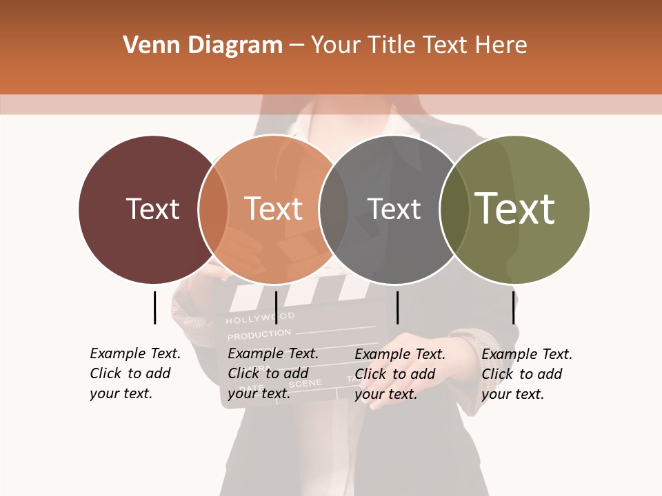 Young Frame Brunette PowerPoint Template