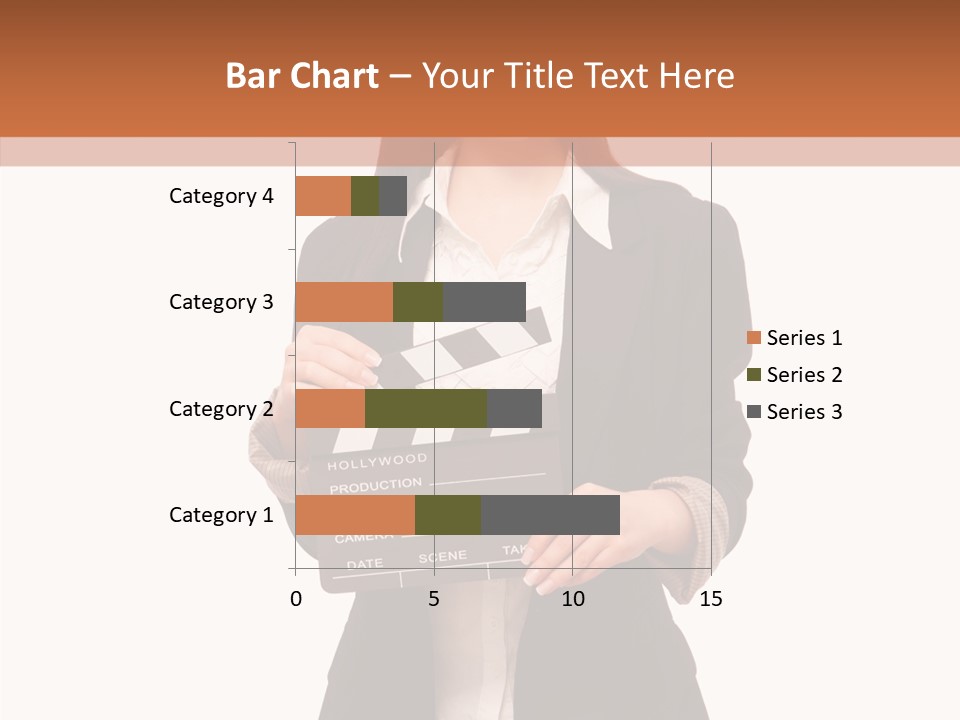 Young Frame Brunette PowerPoint Template