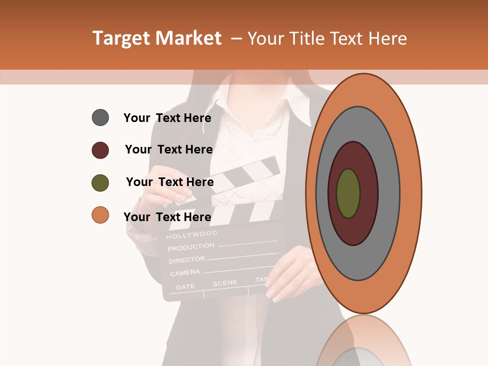 Young Frame Brunette PowerPoint Template