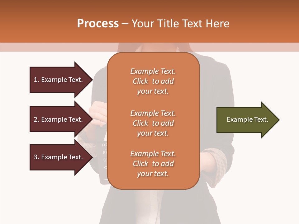 Young Frame Brunette PowerPoint Template