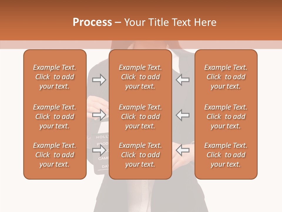 Young Frame Brunette PowerPoint Template