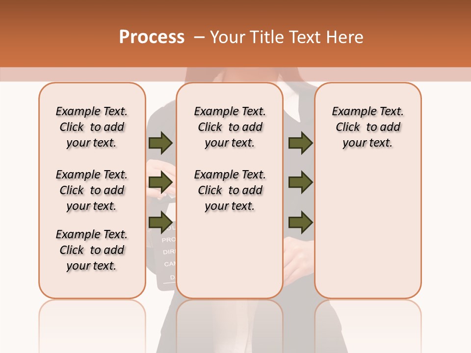 Young Frame Brunette PowerPoint Template