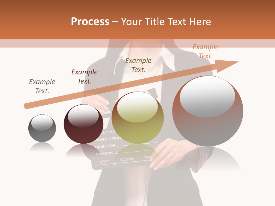 Young Frame Brunette PowerPoint Template