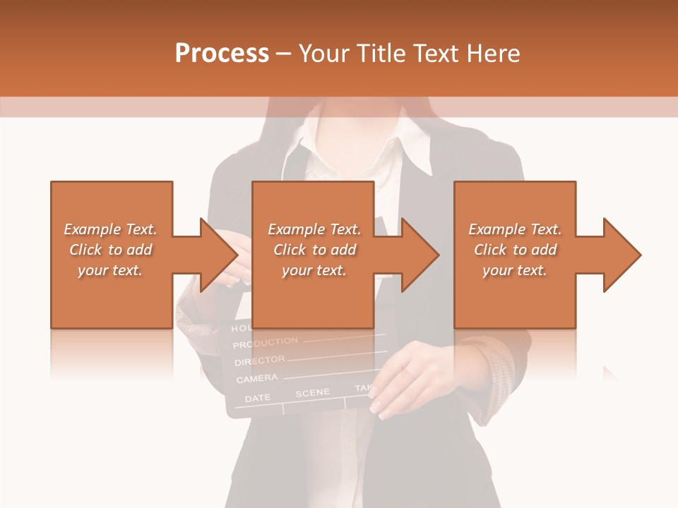 Young Frame Brunette PowerPoint Template