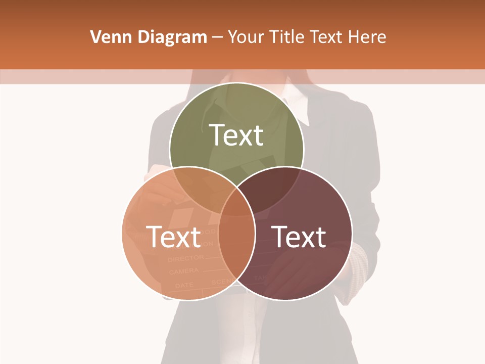 Young Frame Brunette PowerPoint Template