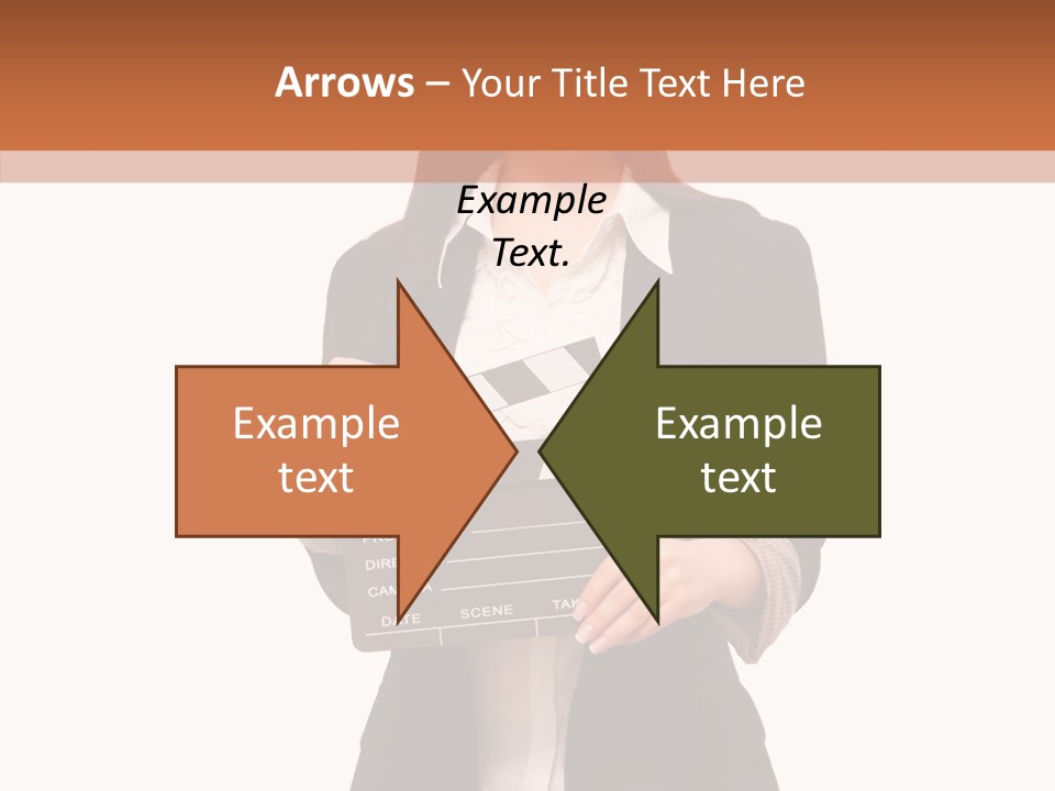 Young Frame Brunette PowerPoint Template