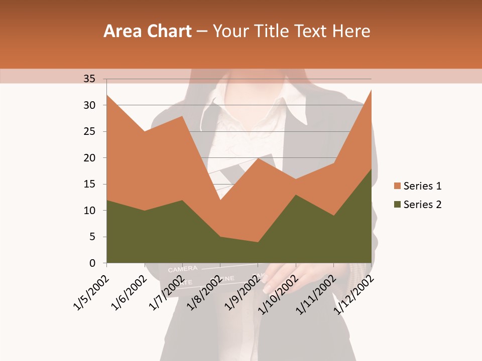 Young Frame Brunette PowerPoint Template