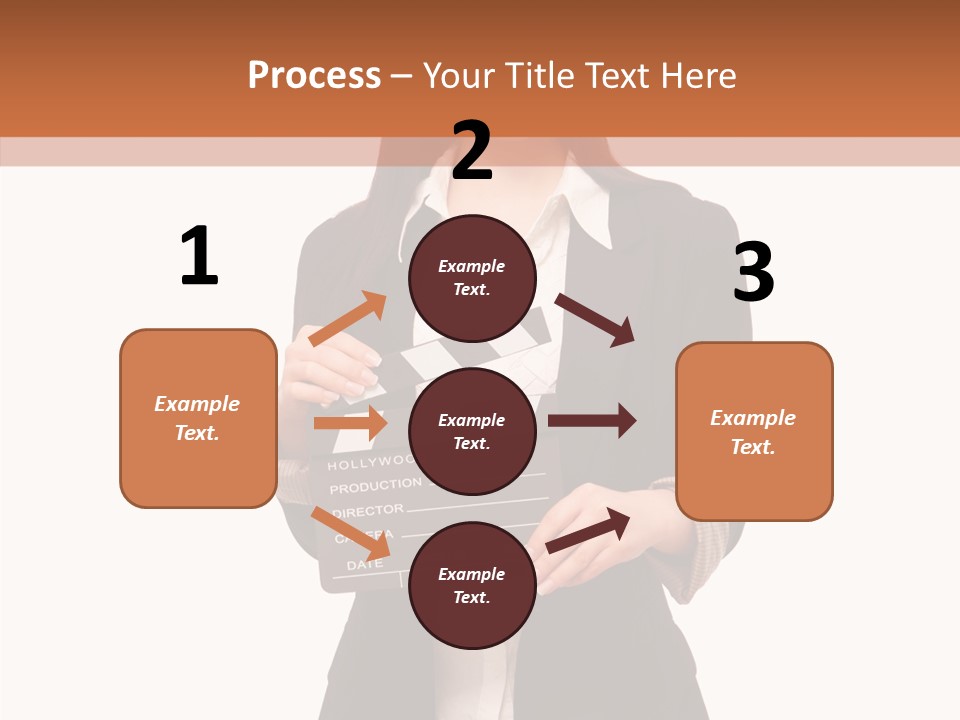 Young Frame Brunette PowerPoint Template