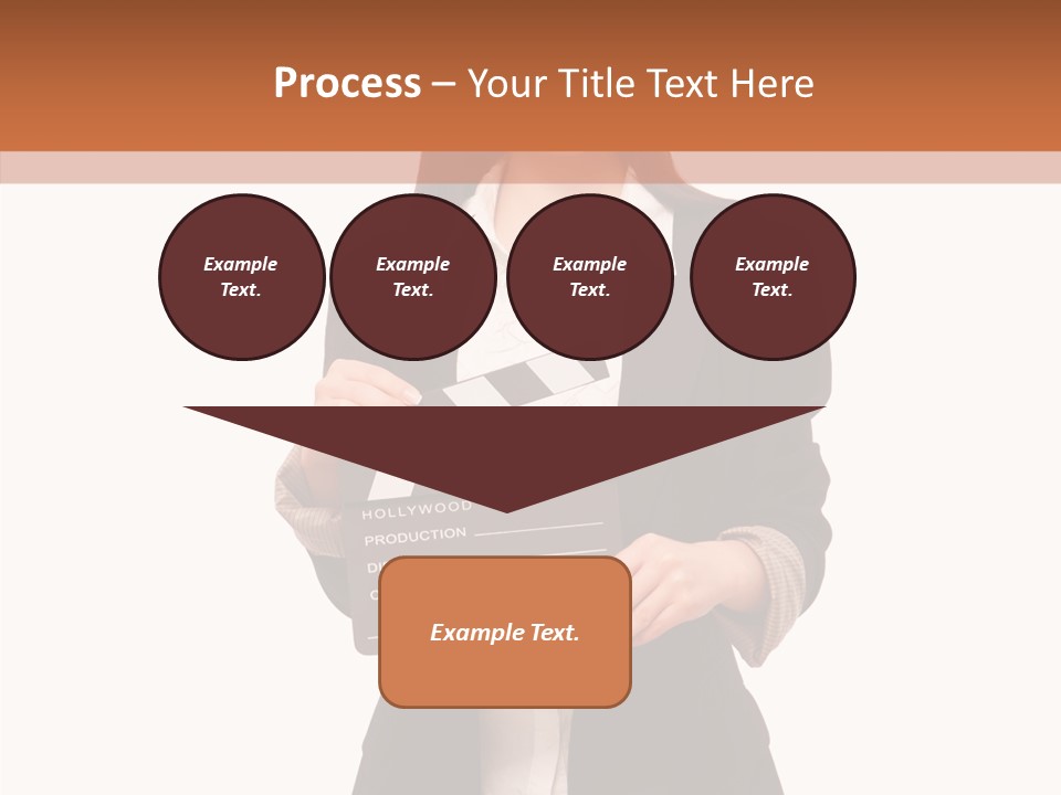 Young Frame Brunette PowerPoint Template