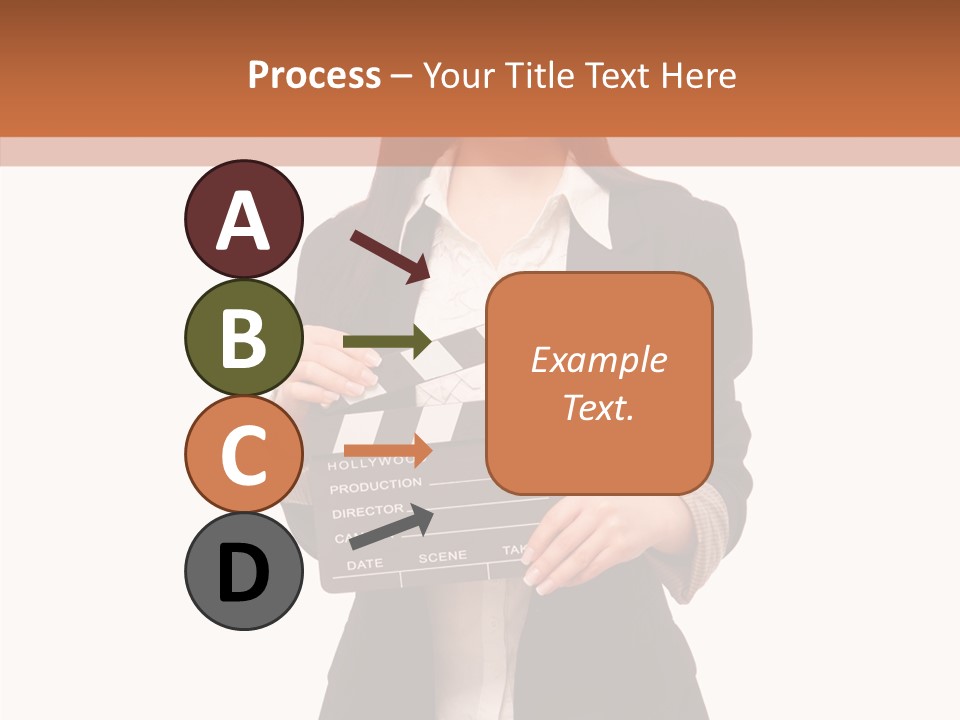 Young Frame Brunette PowerPoint Template