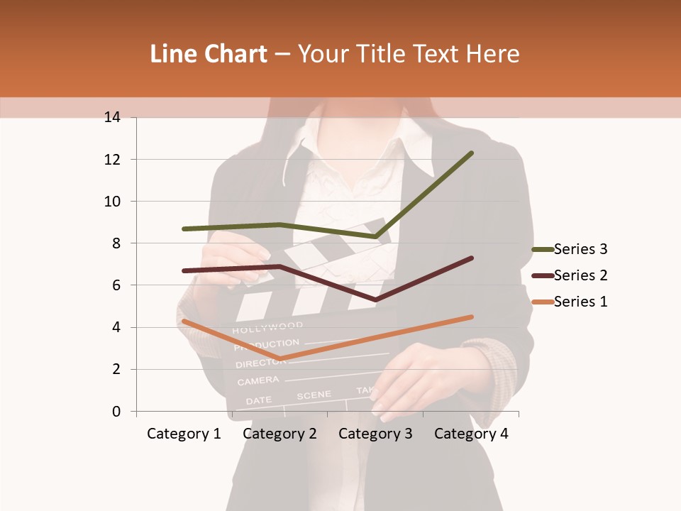 Young Frame Brunette PowerPoint Template