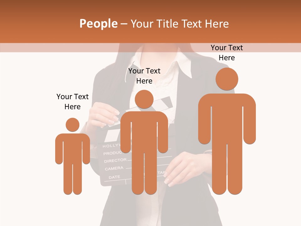 Young Frame Brunette PowerPoint Template