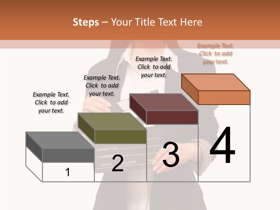 Young Frame Brunette PowerPoint Template