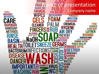 Antiseptic Viruses Agents PowerPoint Template