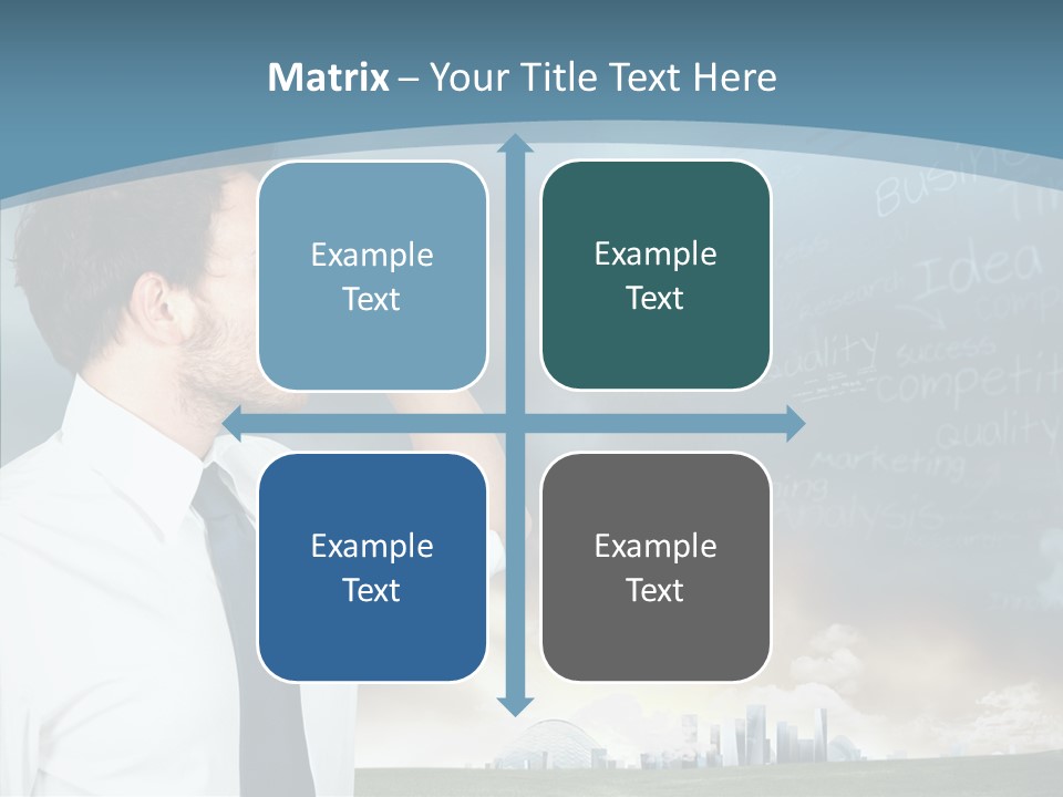 City Binocular Observe PowerPoint Template
