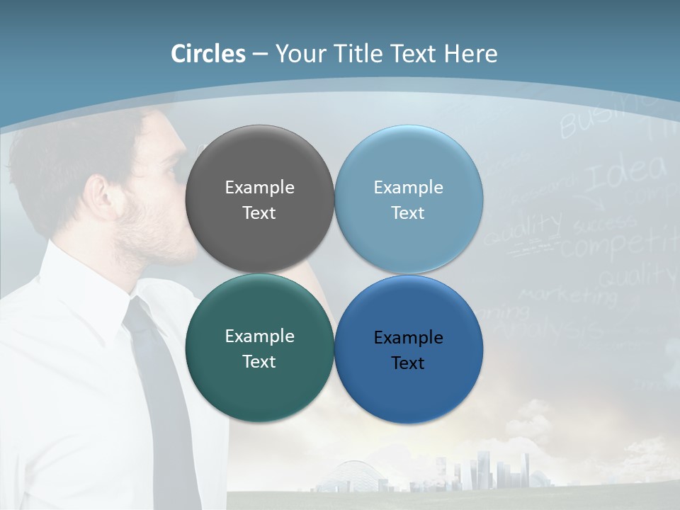 City Binocular Observe PowerPoint Template