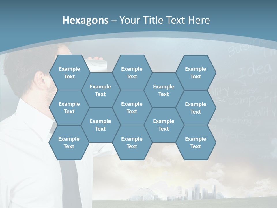 City Binocular Observe PowerPoint Template