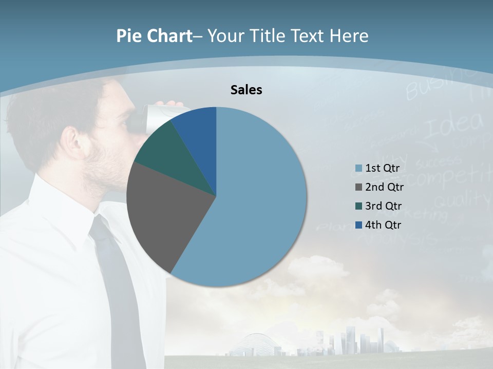 City Binocular Observe PowerPoint Template