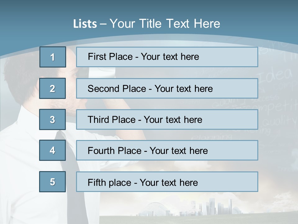 City Binocular Observe PowerPoint Template