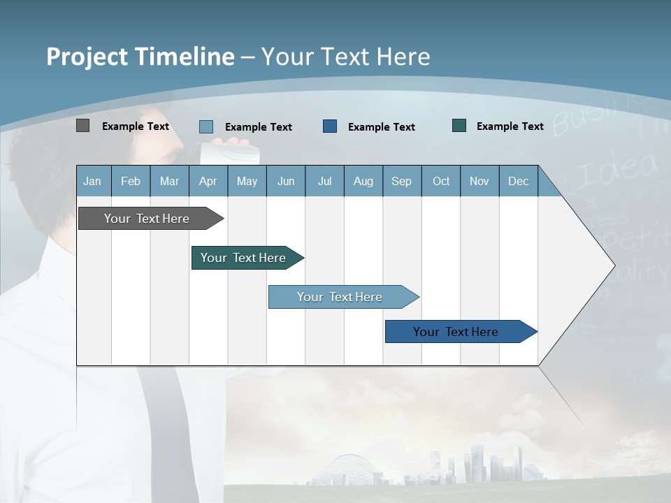 City Binocular Observe PowerPoint Template