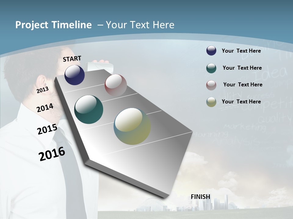 City Binocular Observe PowerPoint Template