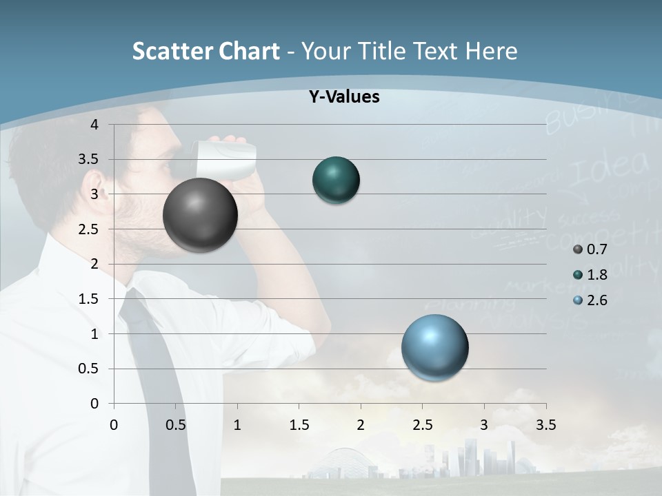 City Binocular Observe PowerPoint Template