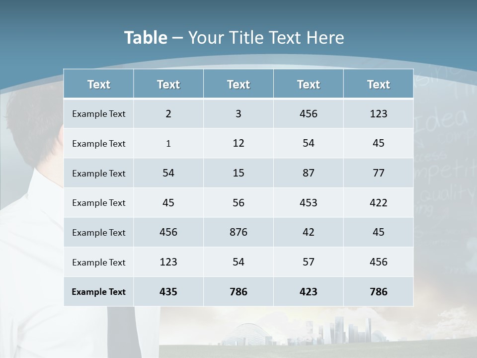 City Binocular Observe PowerPoint Template