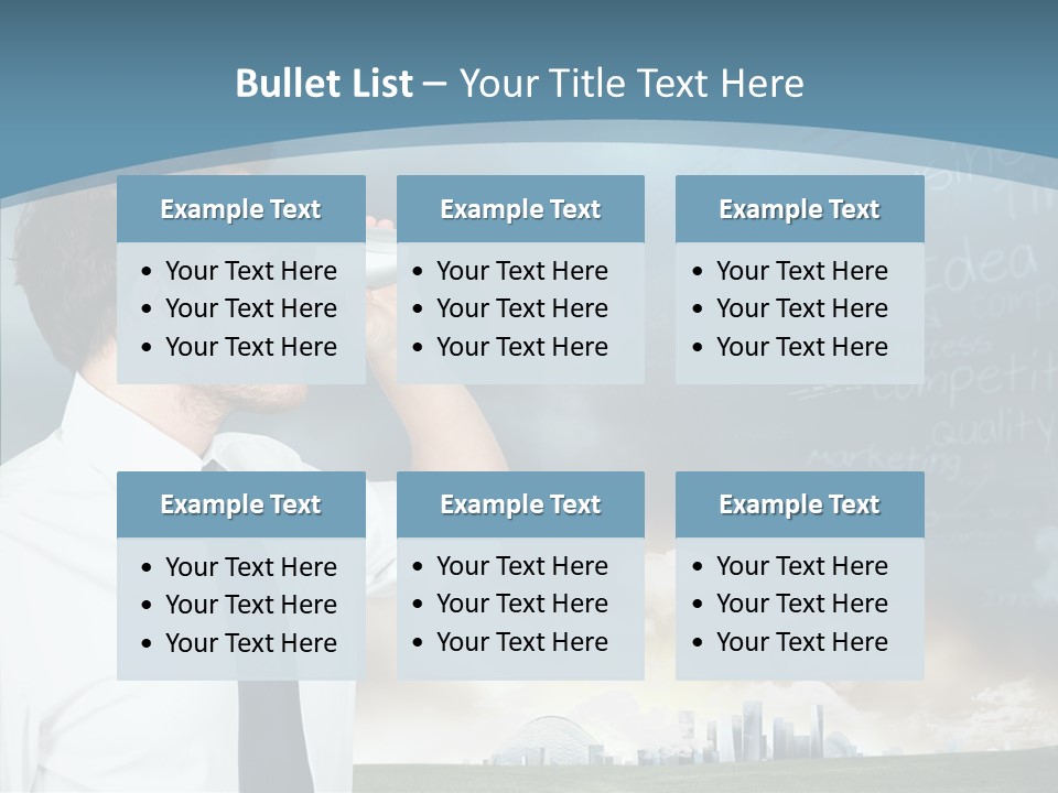 City Binocular Observe PowerPoint Template