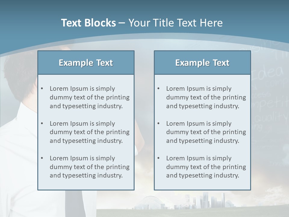 City Binocular Observe PowerPoint Template