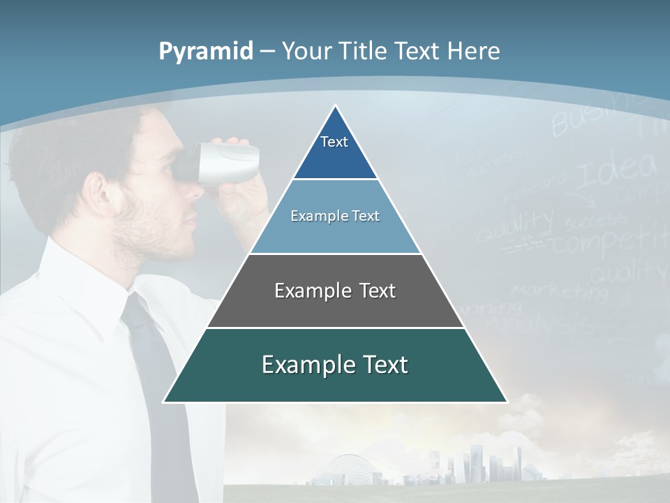 City Binocular Observe PowerPoint Template