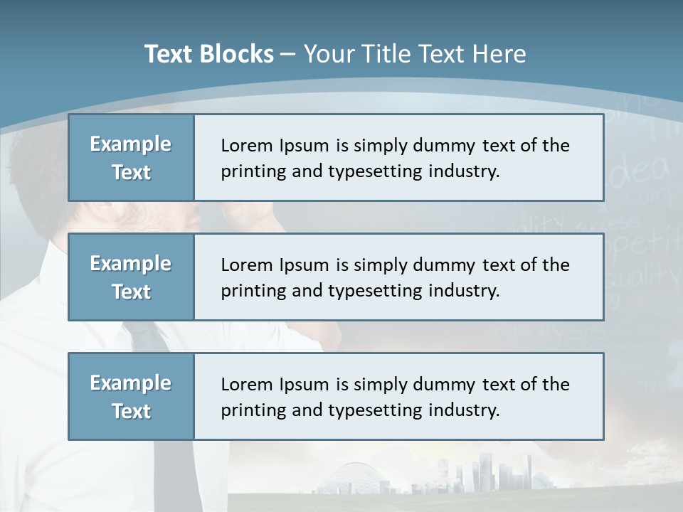 City Binocular Observe PowerPoint Template