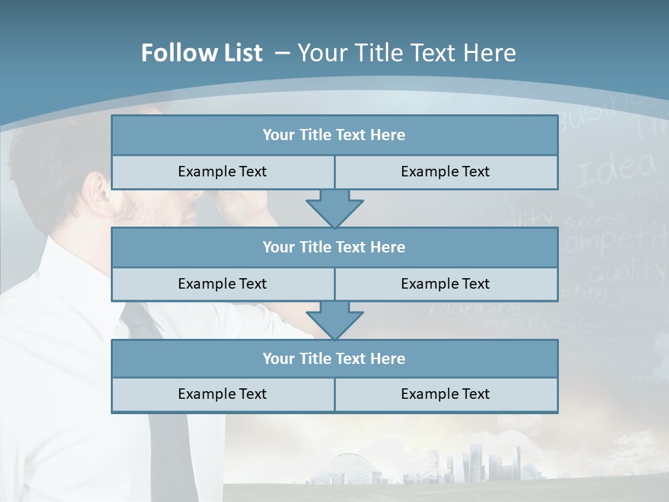 City Binocular Observe PowerPoint Template